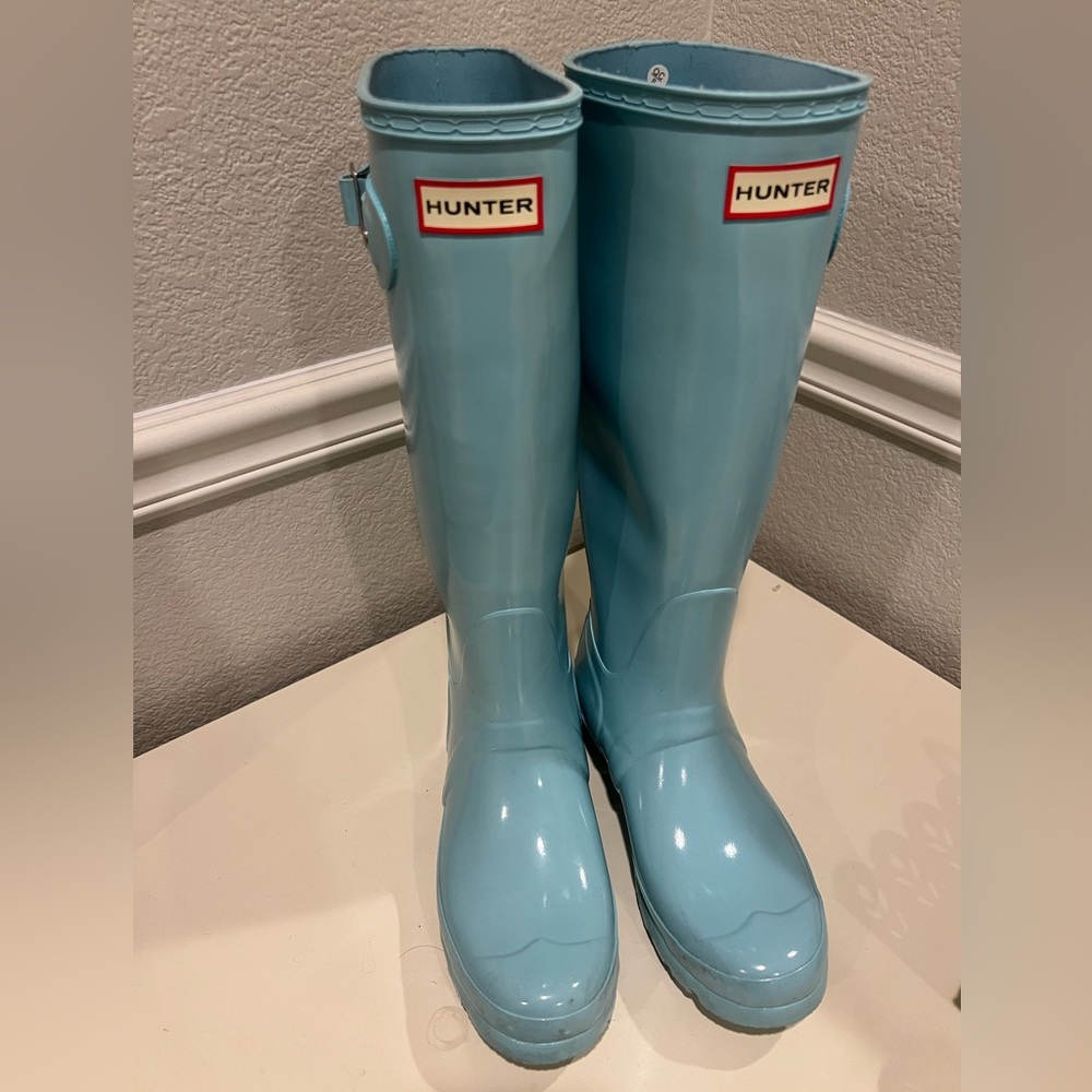 Hunter Classic Light Blue Tall Rain Boots